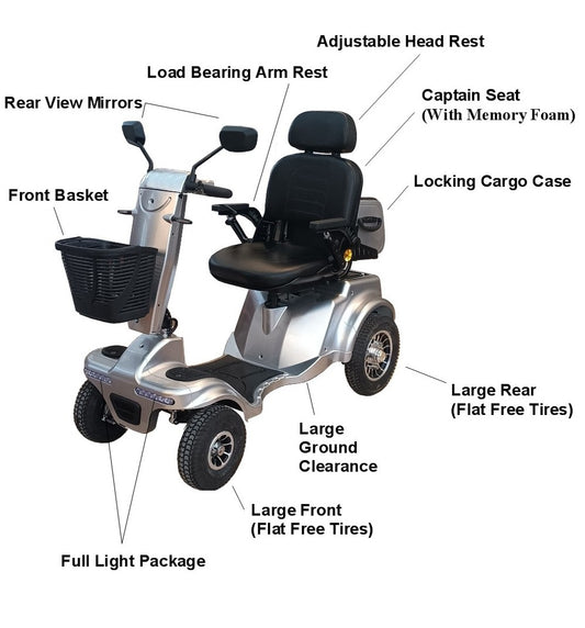 Gladiator Large 4-Wheel Scooter